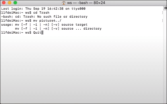 get back mac desktop files with terminal