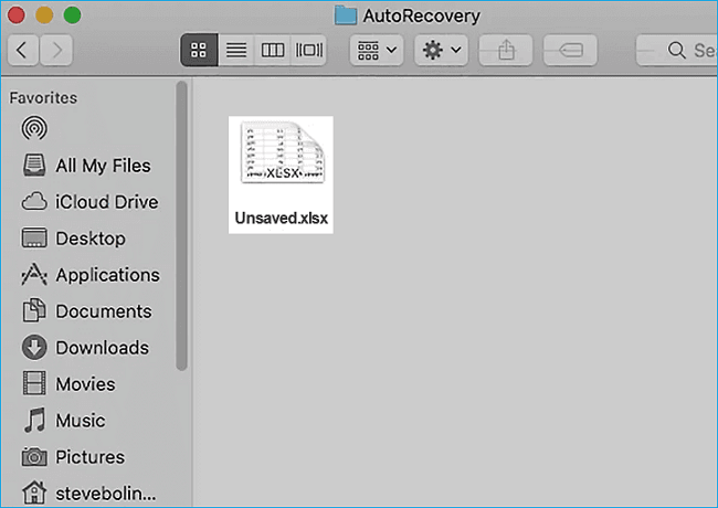 restor unsaved excel using autosave-2