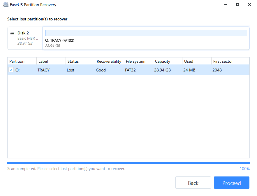 Preview lost partition